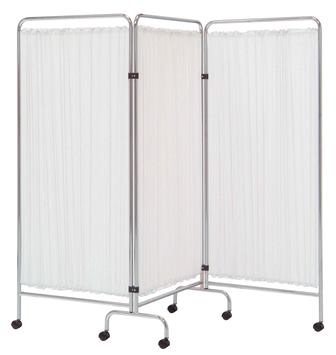 hospital-screen-casters-3-panel-68863-7862447-1 Παραβάν 3 Τμήματα Χρώμιο Λευκό